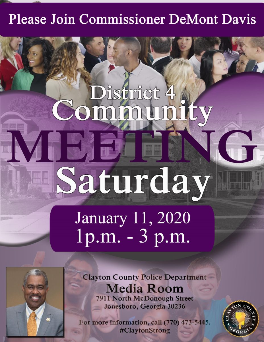 District 4 Community Meeting Saturday, January 11, 2020 | Clayton ...