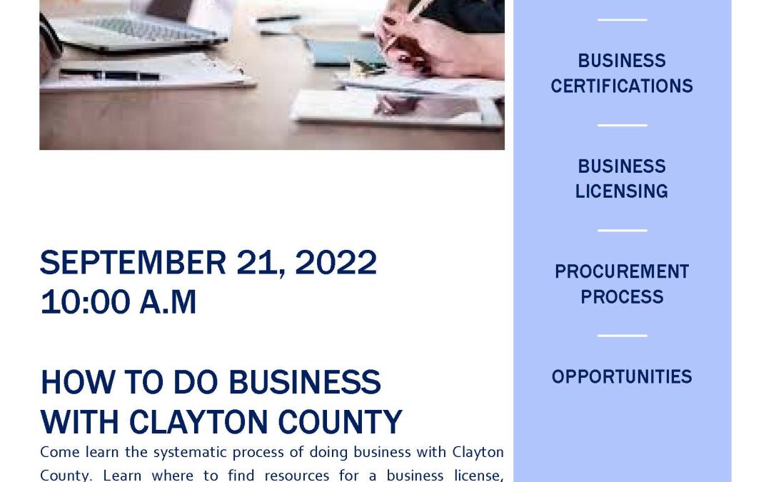 How to do Business with Clayton County