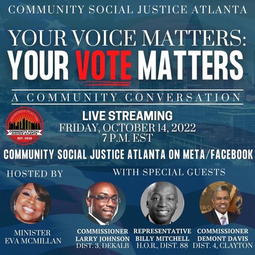 Your Vote Matters: A Community Conversation