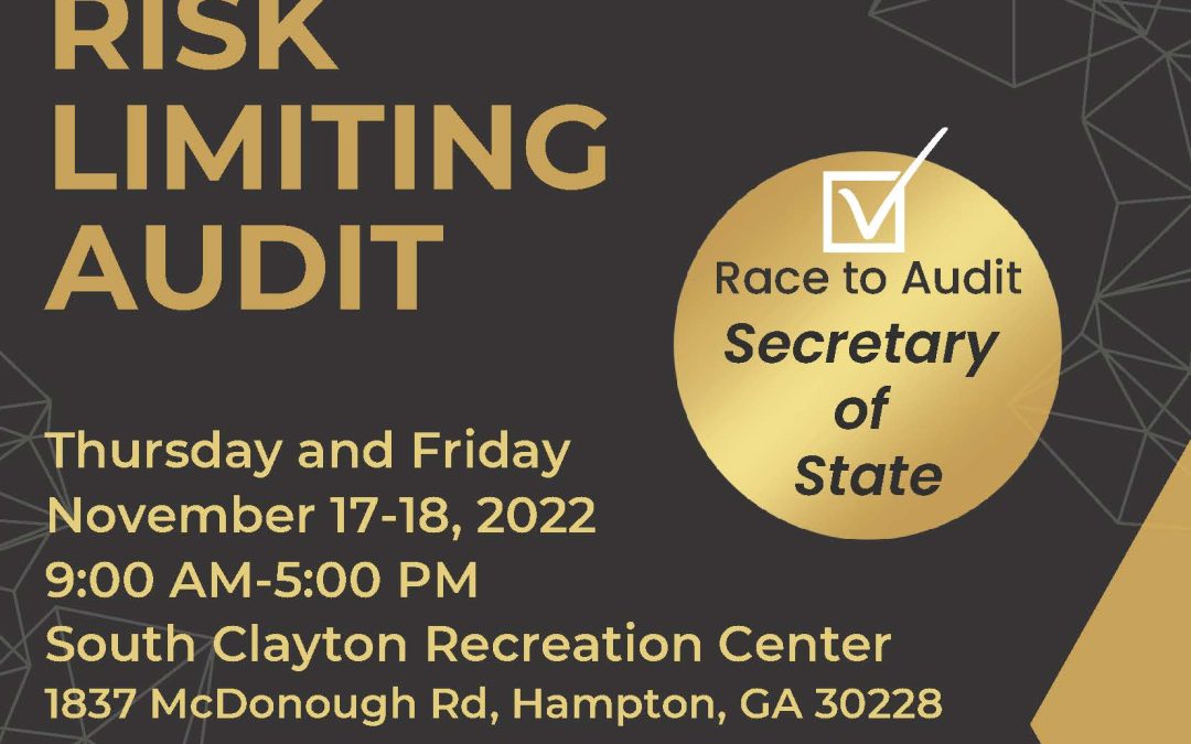 Clayton County Board of Elections 2022 Risk Limiting Audit