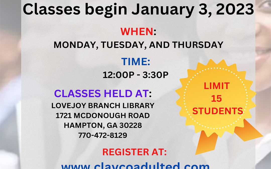 Lovejoy Branch Library: Free GED Test Prep Classes