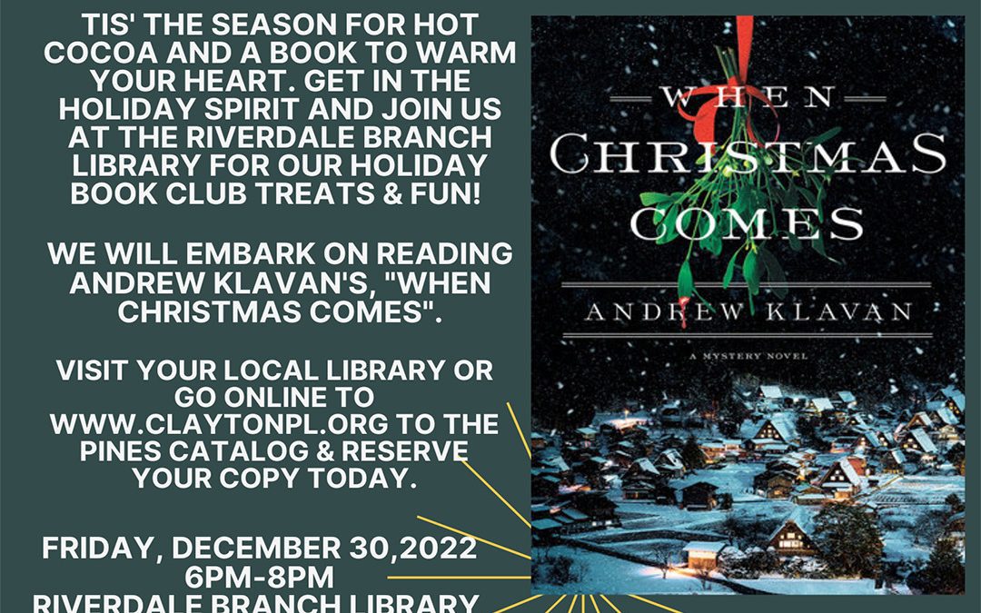 Clayton County Library System: Riverdale Branch Library, Eat, Drink, and Be Merry Book Club