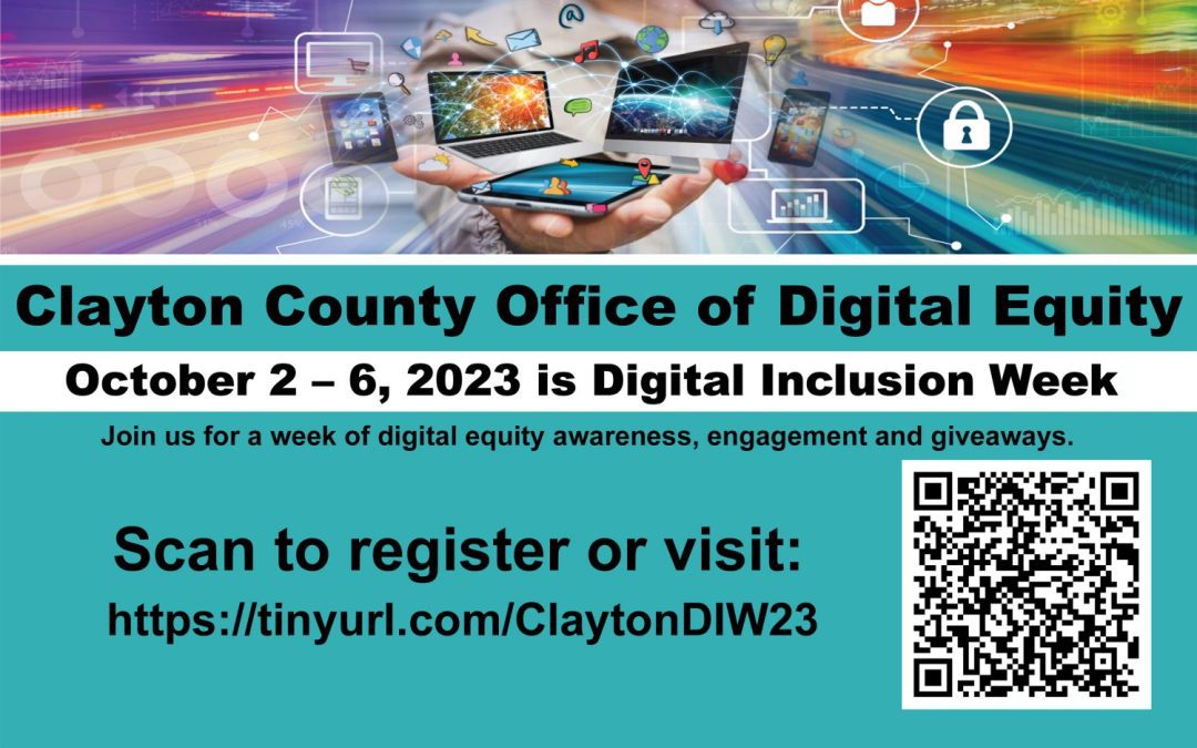 News Release: Clayton County to Celebrate Digital Inclusion Week 2023