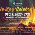 Yule Log Celebration Flyer