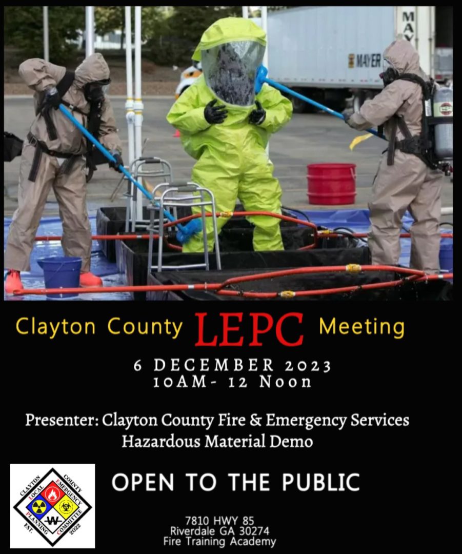 Clayton County LEPC Meeting Flyer