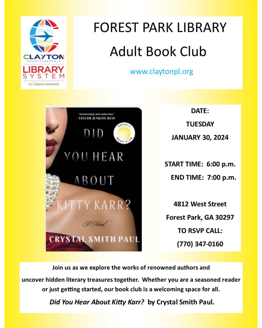 Forest Park Library Adult Book Club
