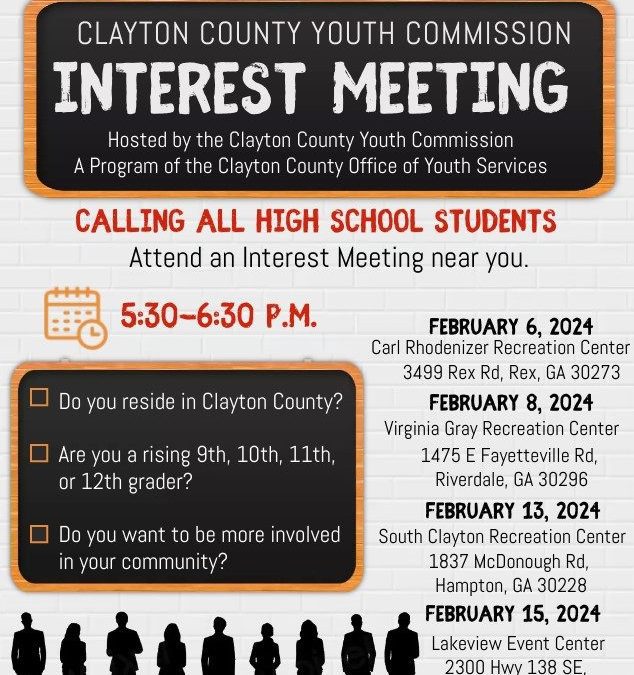 Clayton County Youth Commission Interest Meeting