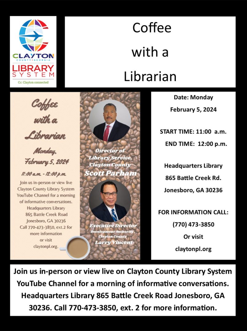 Coffee with a Librarian Flyer