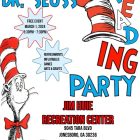 Dr. Seuss Reading Party Flyer