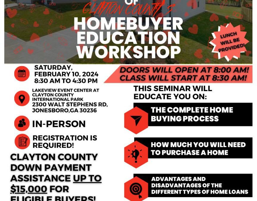 Clayton County 8hr. Homebuyer Workshop