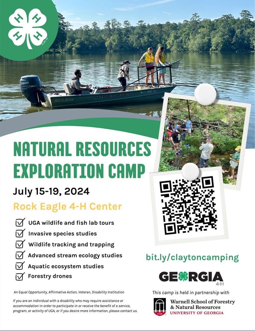 July 2024 Natural Resources Exploration Camp Flyer