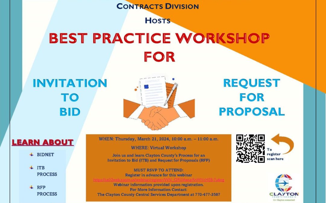 Best Practice Workshop for Invitation to Bid & Request for Proposal