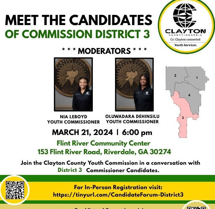 Clayton County Meet The Candidates of Commission District 3 Forum