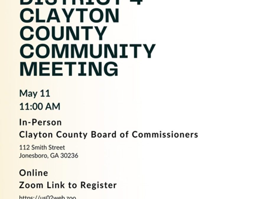 District 4 Community Meeting