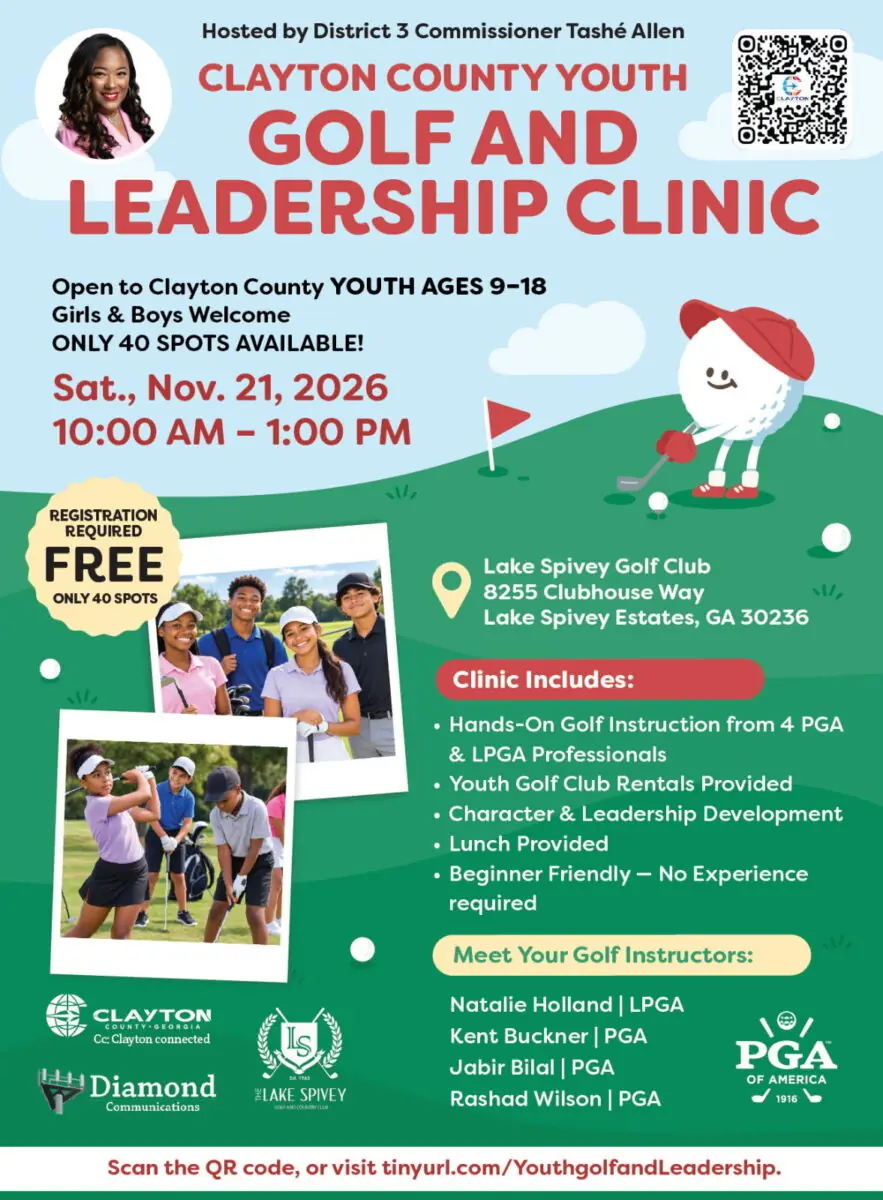 golf & leadership clinic flyer